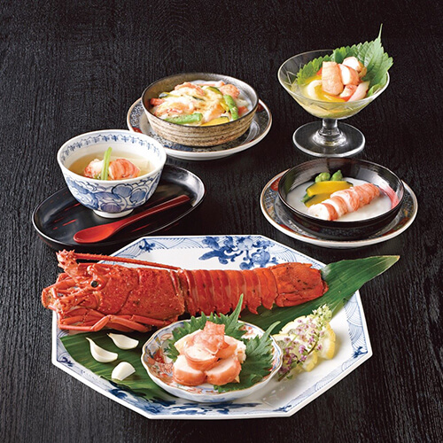 ＜日本のおいしいお料理＞伊勢海老和洋割烹料理 5種 計9食